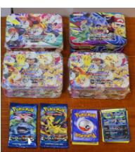 Load image into Gallery viewer, POKEMON Pokemon medium iron box with 69 game cards